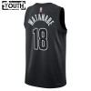 Brooklyn Nets Yuta Watanabe 18 Jordan 2022-23 Statement Edition Musta Lasten Pelipaidat Swingman